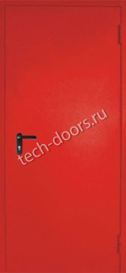 Дверь однопольная противопожарная металлическая 980x2050 красная